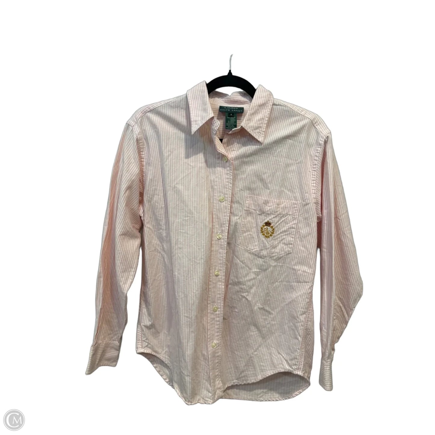 Top Long Sleeve By Lauren By Ralph Lauren In Striped Pattern, Size: 8