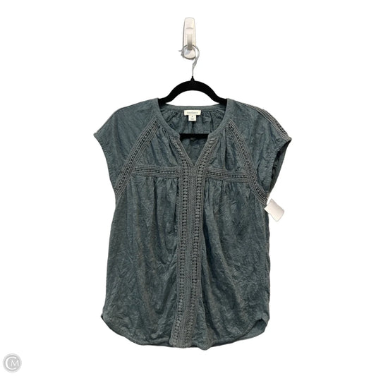 Top Short Sleeve By Sundance In Blue, Size: M