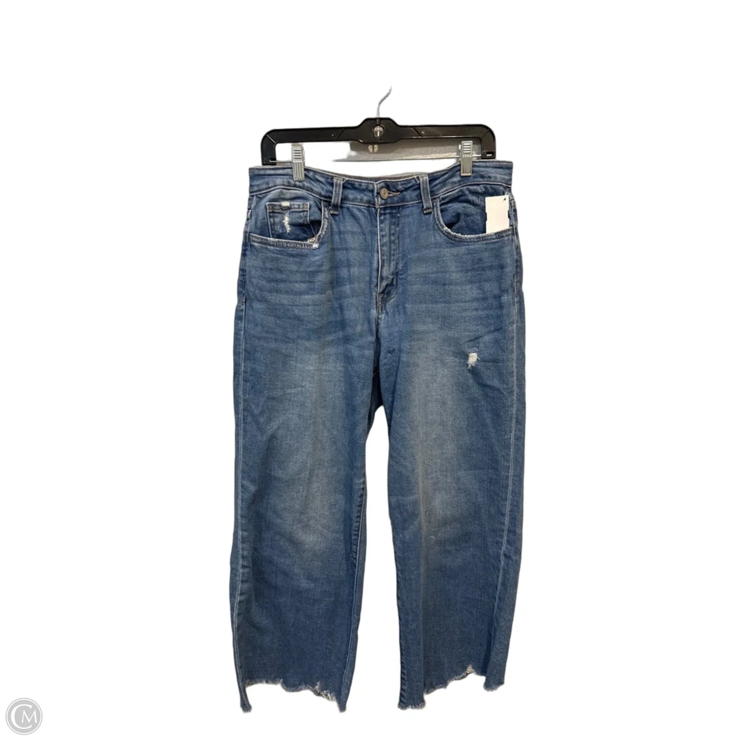 Jeans Wide Leg By Vervet In Blue Denim, Size: 6