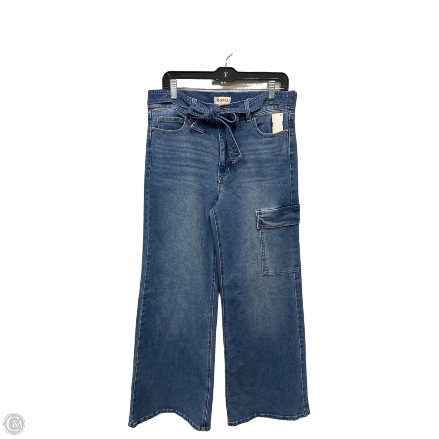 Jeans Wide Leg By Sofia By Sofia Vergara In Blue Denim, Size: 12