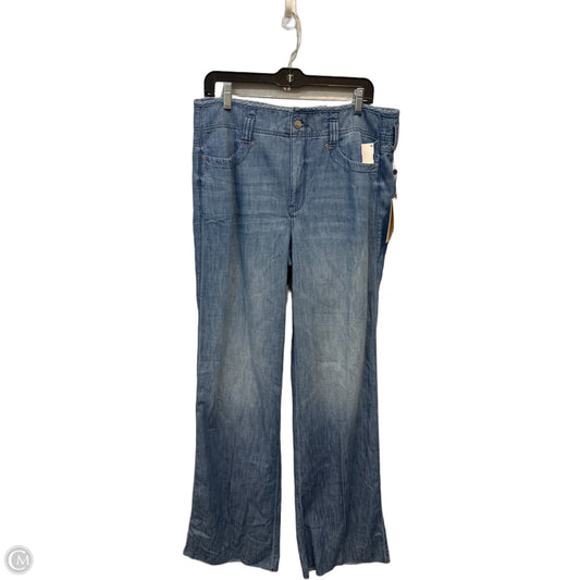 Jeans Wide Leg By New York Jeans In Blue Denim, Size: 8l