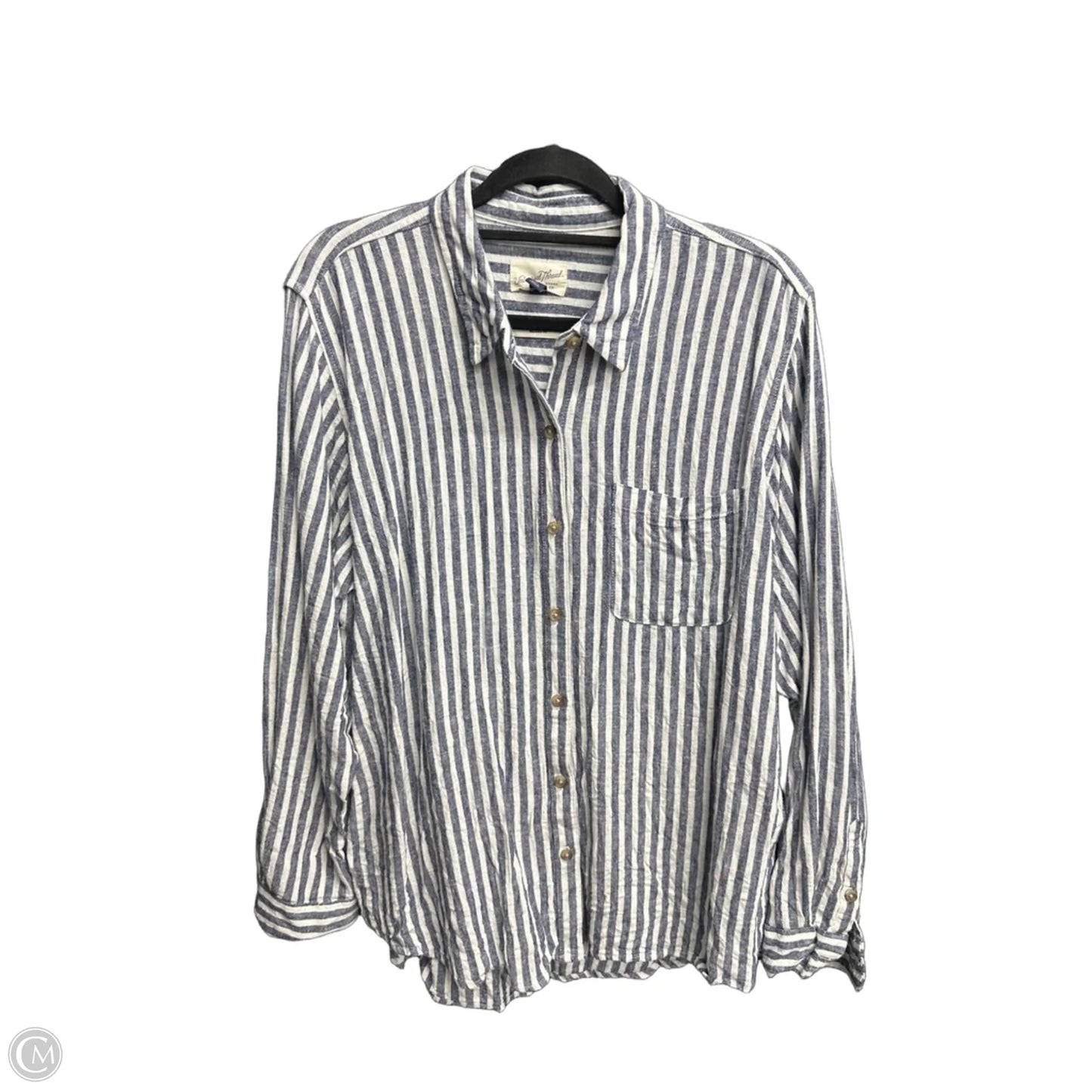 Top Long Sleeve By Universal Thread In Striped Pattern, Size: Xl