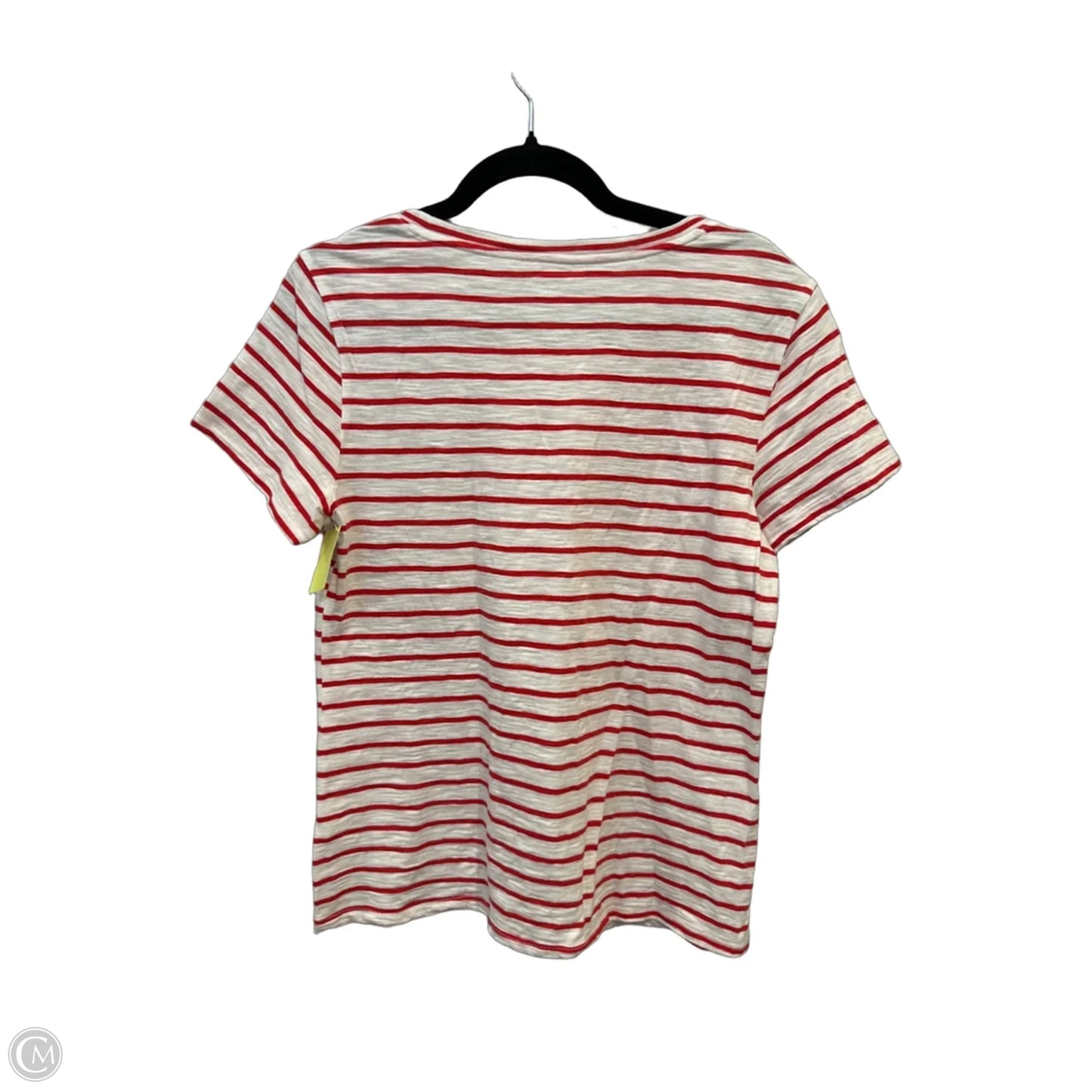 Top Short Sleeve By Lc Lauren Conrad In Striped Pattern, Size: L