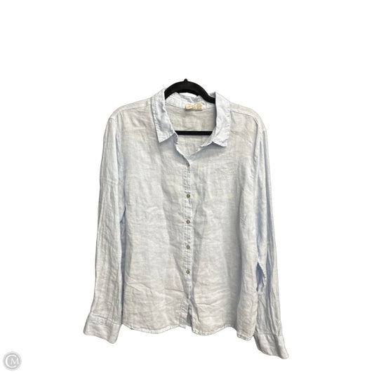 Top Long Sleeve By Joie In Blue, Size: Xl