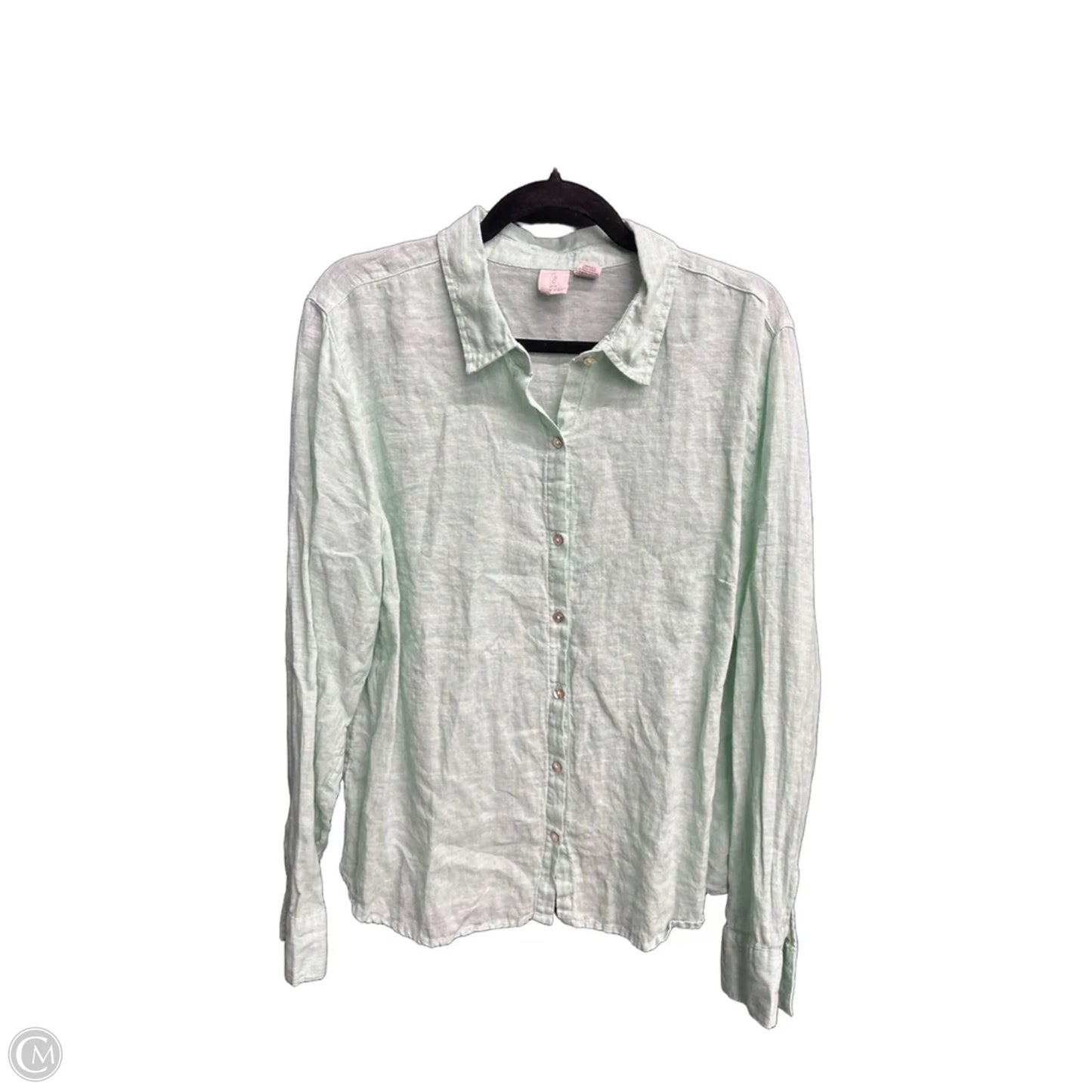 Top Long Sleeve By Joie In Green, Size: Xl
