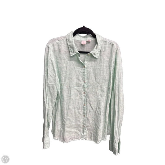 Top Long Sleeve By Joie In Green, Size: Xl