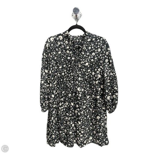 Dress Casual Midi By Who What Wear In Black & White, Size: M
