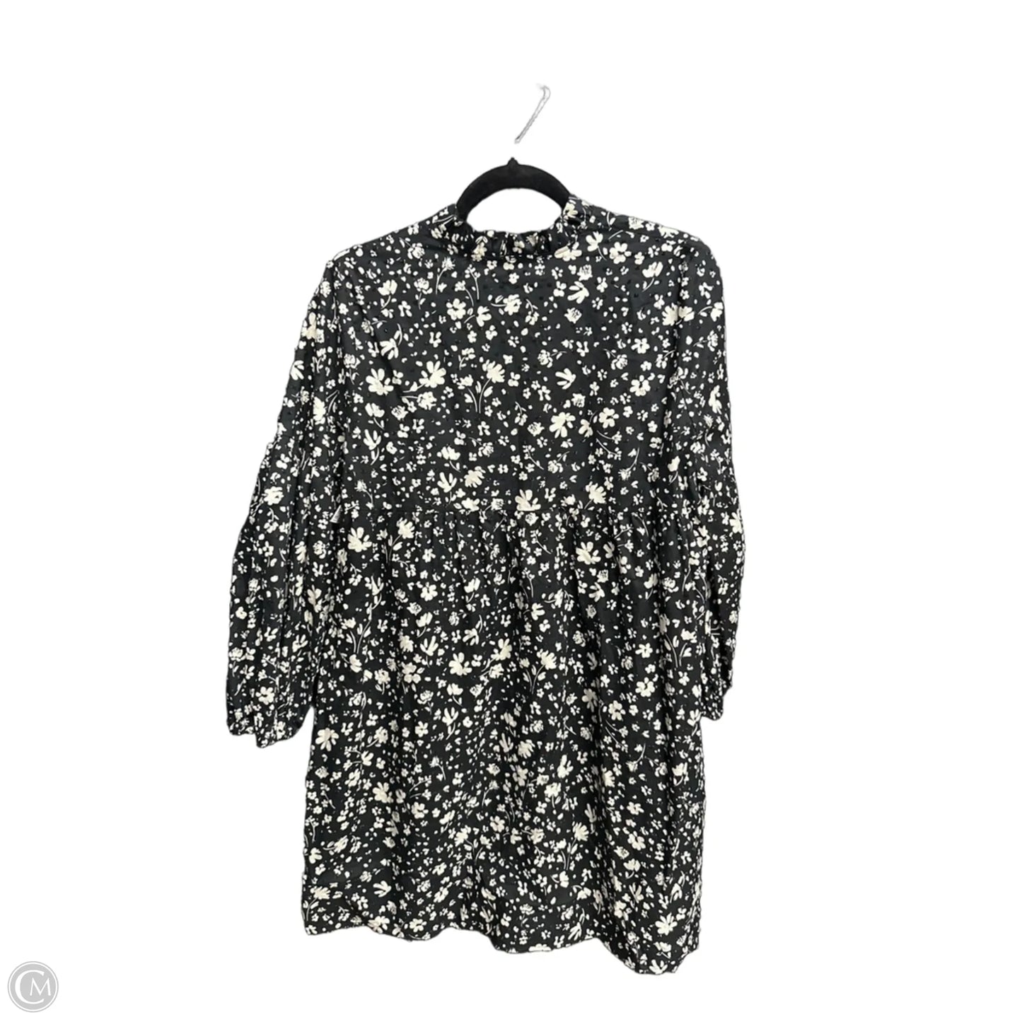Dress Casual Midi By Who What Wear In Black & White, Size: M