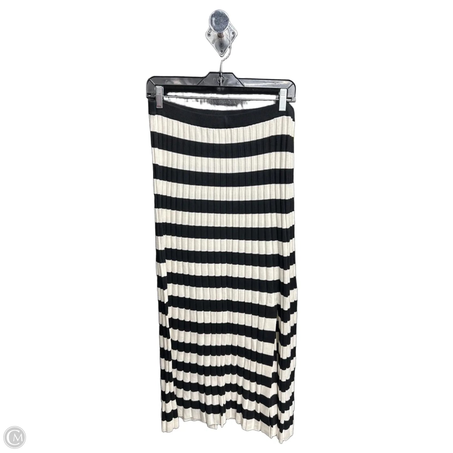 Skirt Midi By A New Day In Striped Pattern, Size: Xl