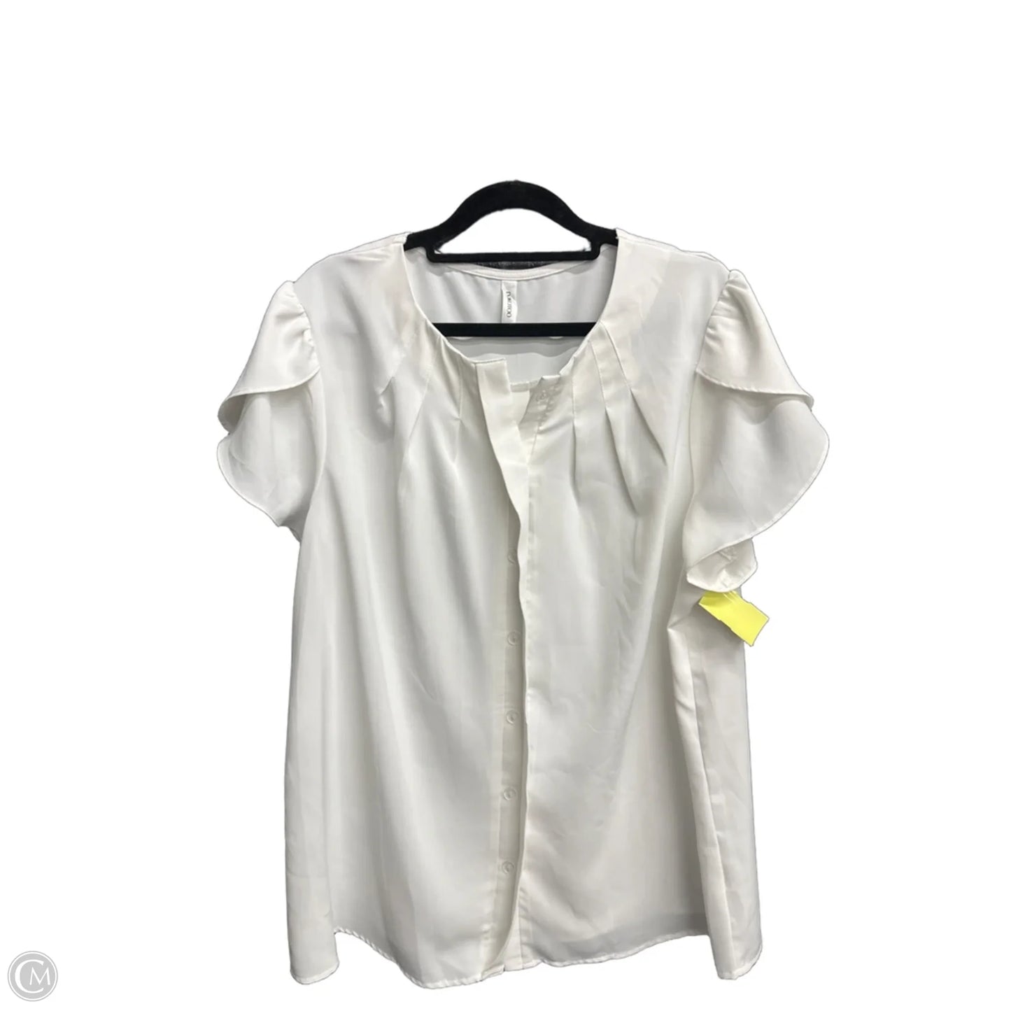 Top Short Sleeve By Dokotoo In White, Size: Xl