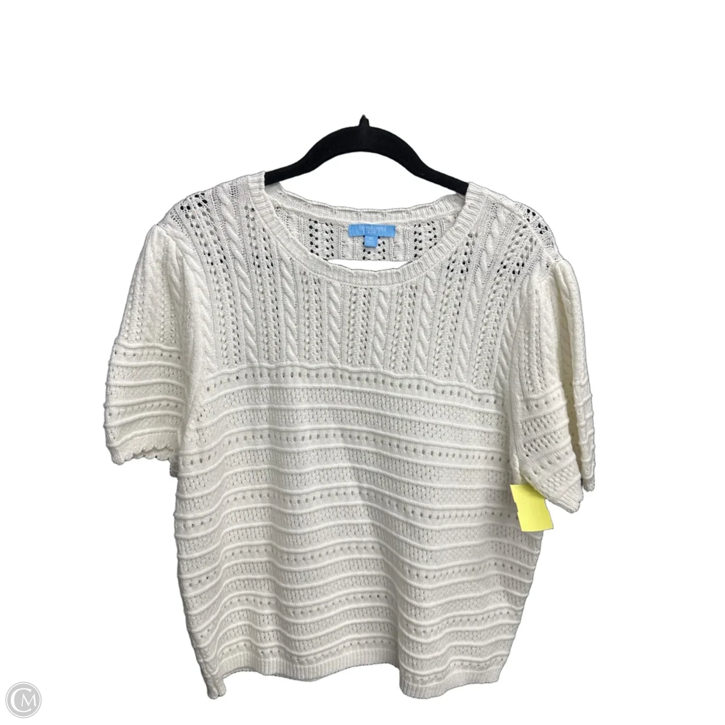Top Short Sleeve By Draper James In White, Size: Xl