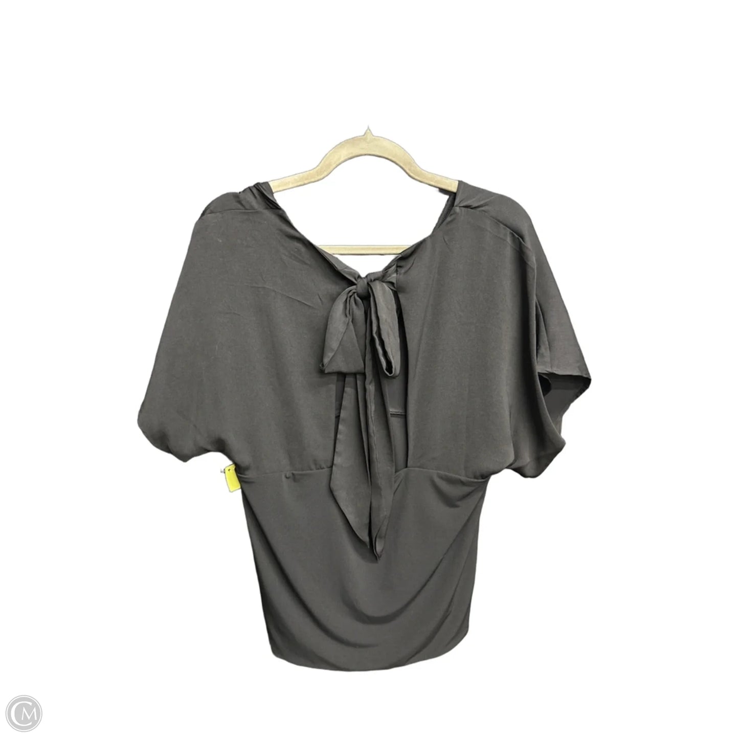 Blouse Short Sleeve By Banana Republic In Black, Size: L