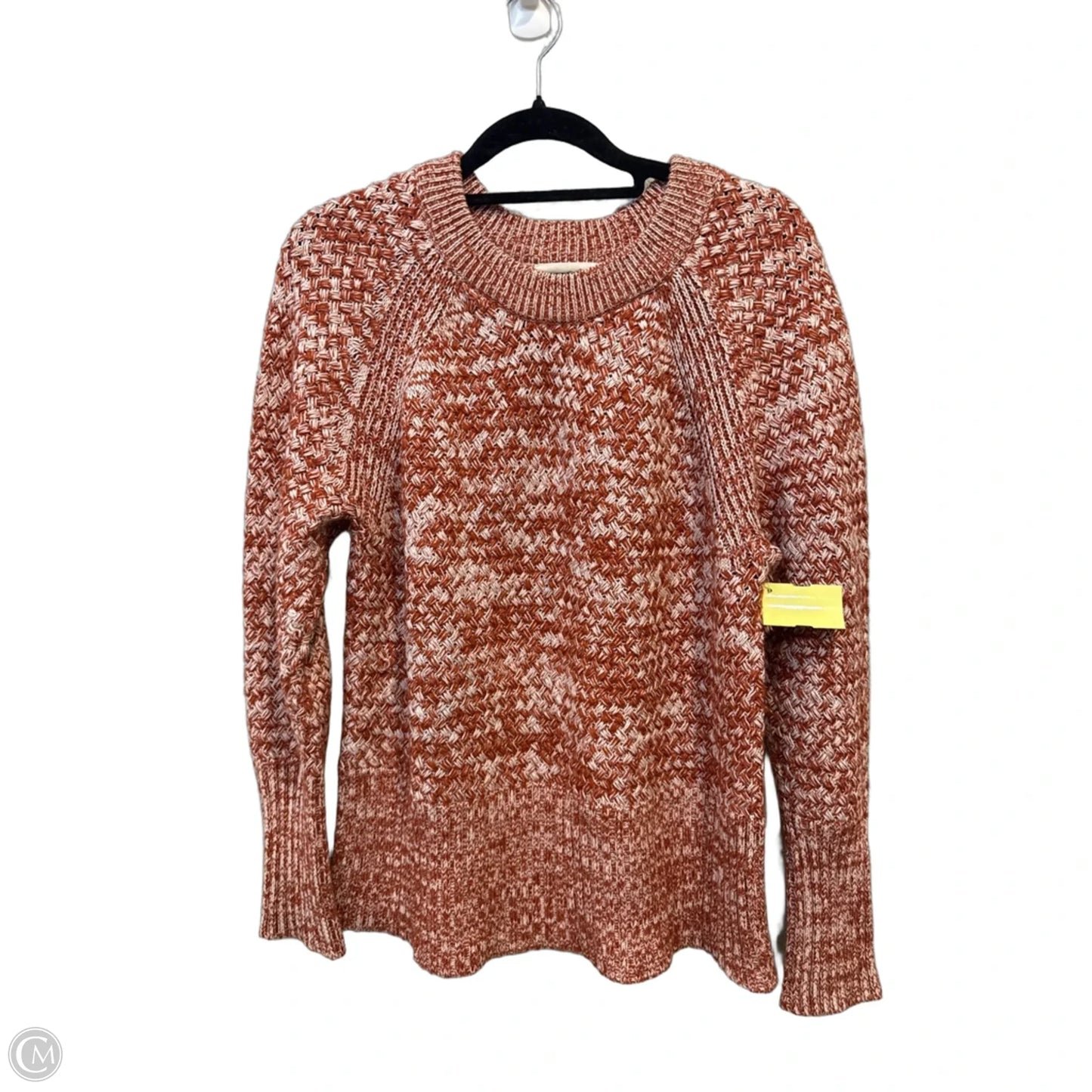 Sweater By Universal Thread In Orange & White, Size: M