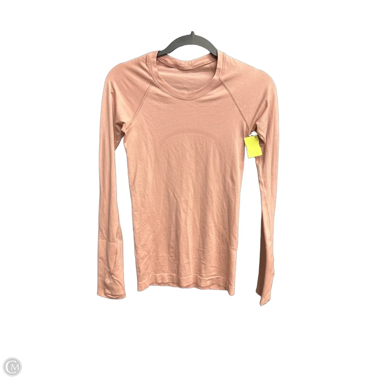 Athletic Top Long Sleeve Crewneck By Lululemon In Pink, Size: S