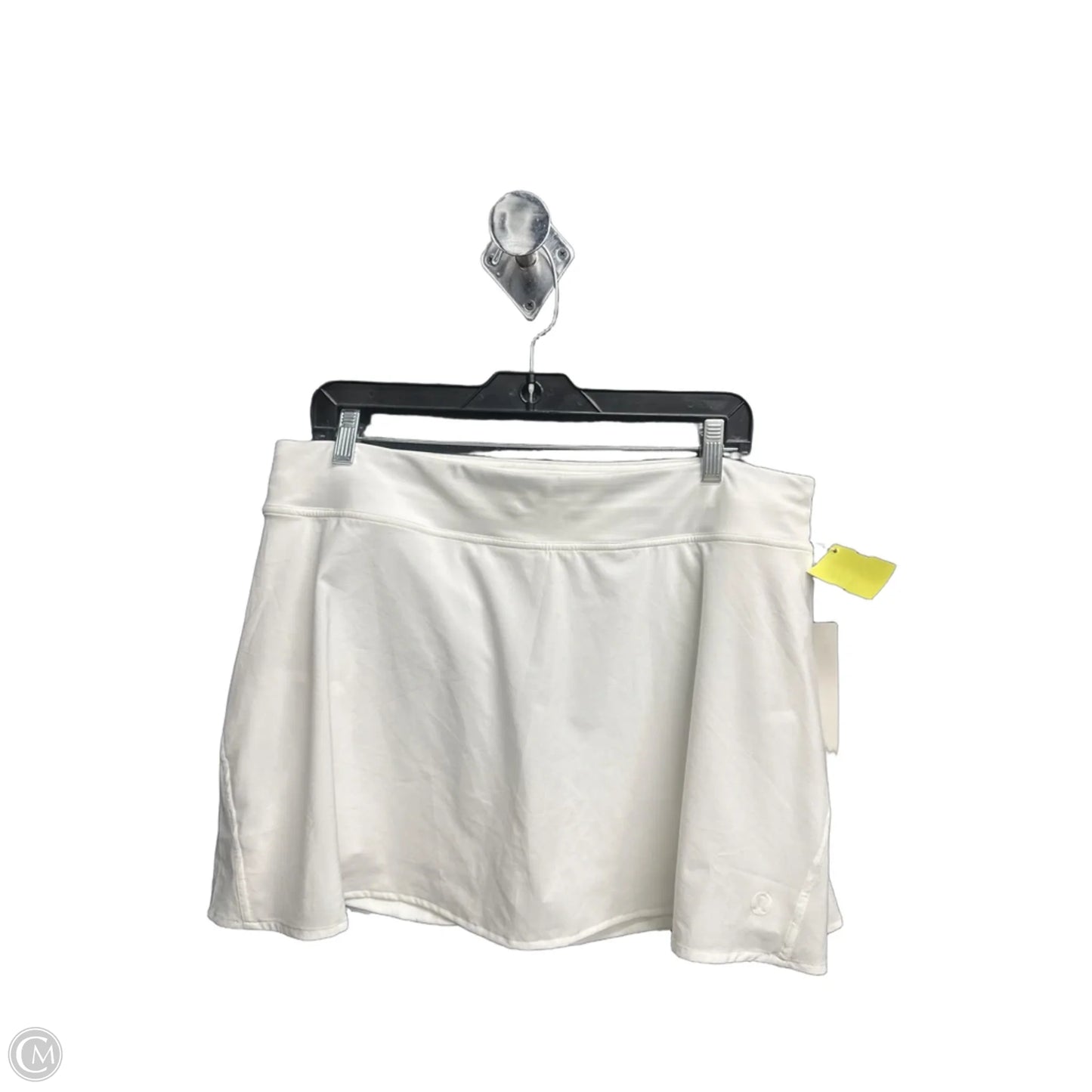 Athletic Skirt By Lululemon In White, Size: 14