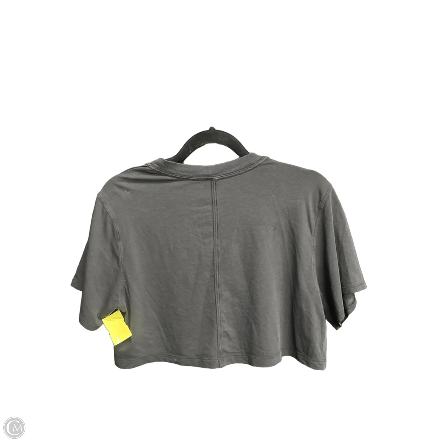 Athletic Top Short Sleeve By Lululemon In Black, Size: S