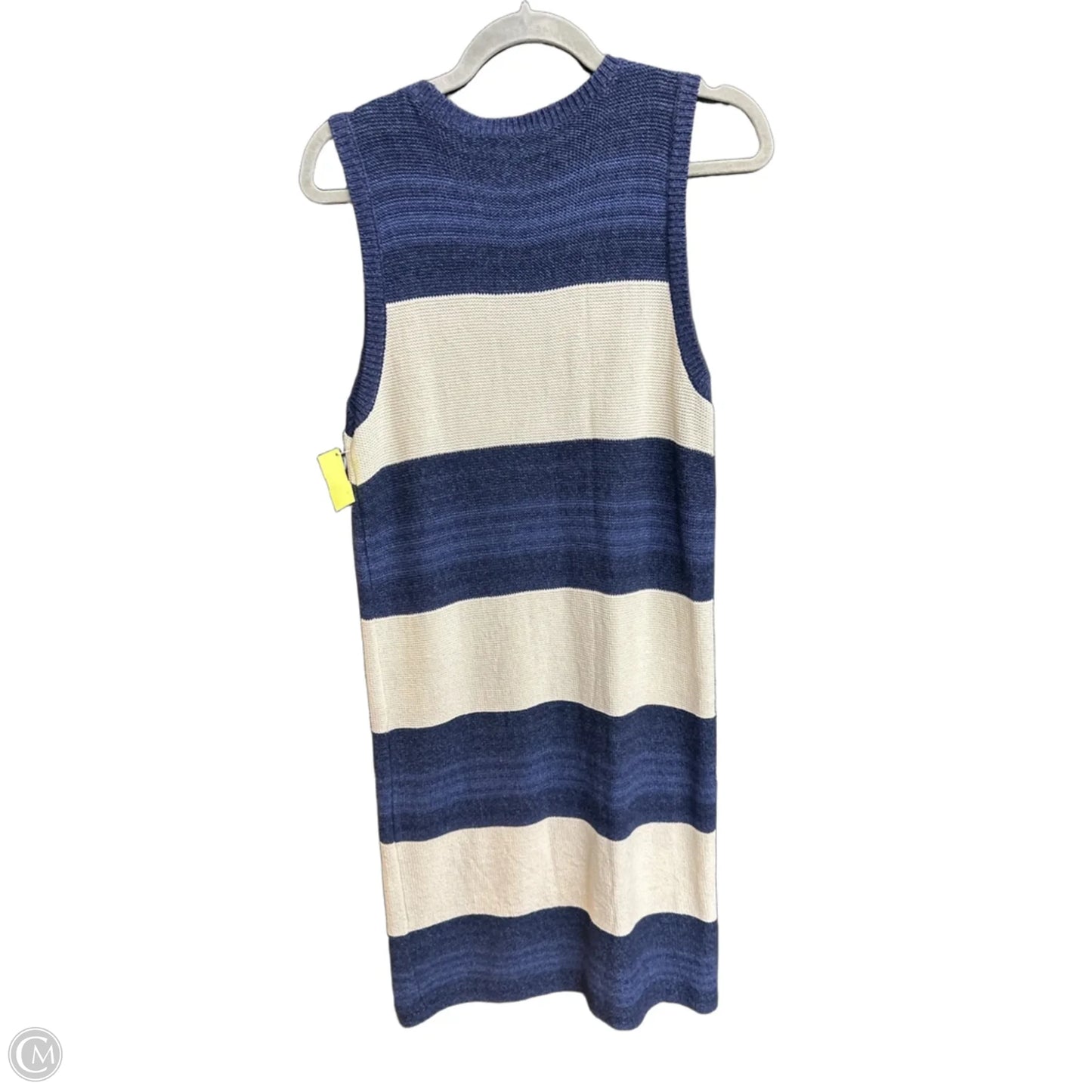 Dress Casual Midi By Lauren By Ralph Lauren In Striped Pattern, Size: M