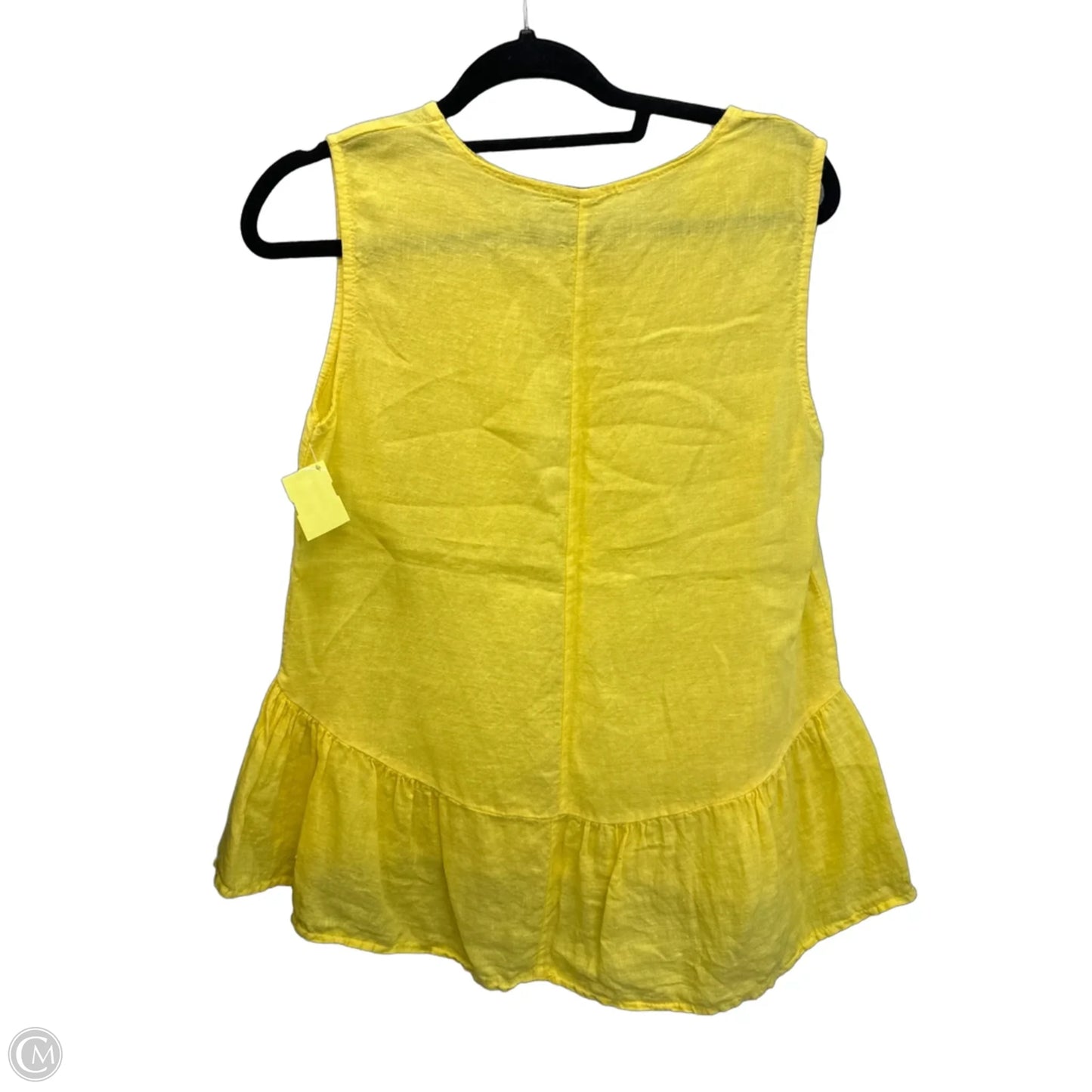 Top Sleeveless By Clothes Mentor In Yellow, Size: S