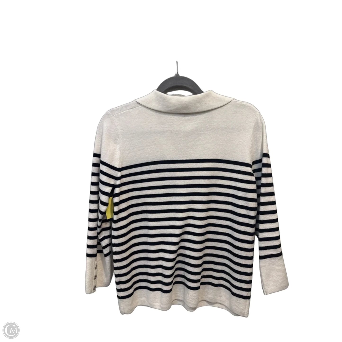 Sweater By Talbots In Striped Pattern, Size: M