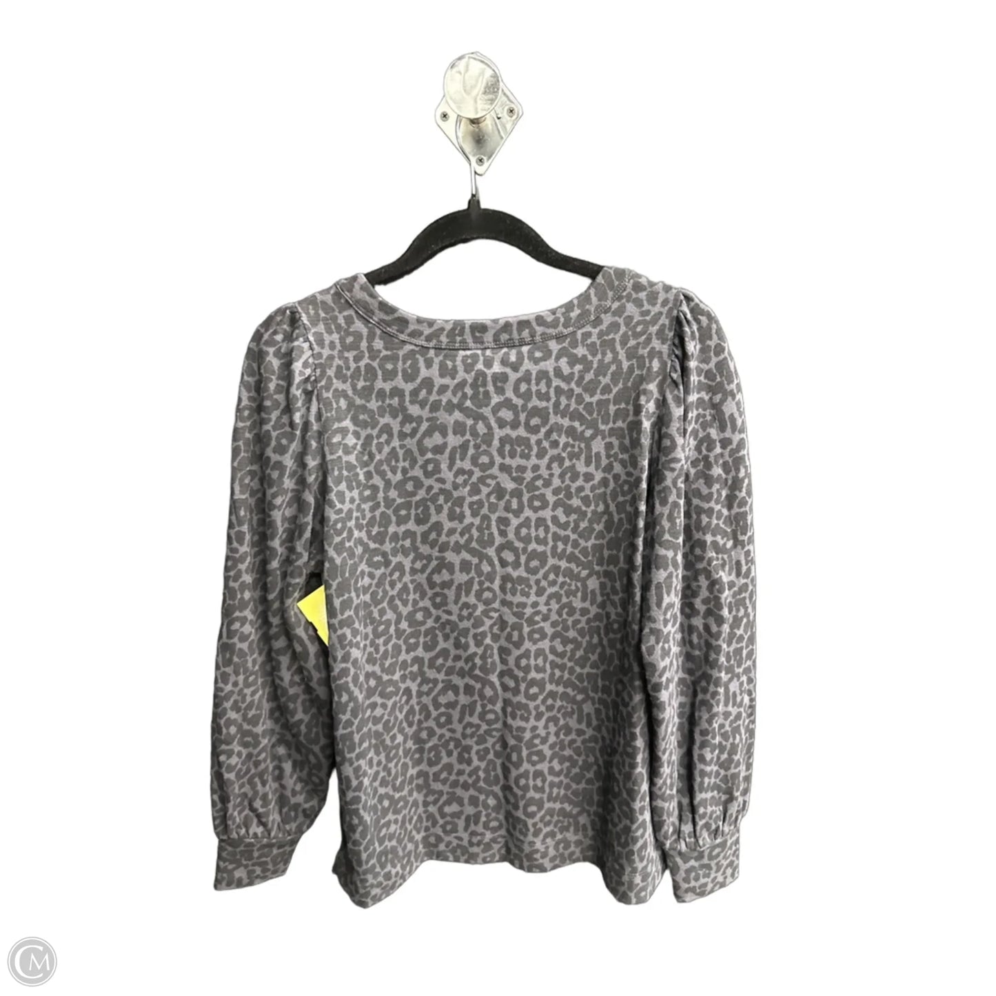 Top Long Sleeve By Loft In Leopard Print, Size: M