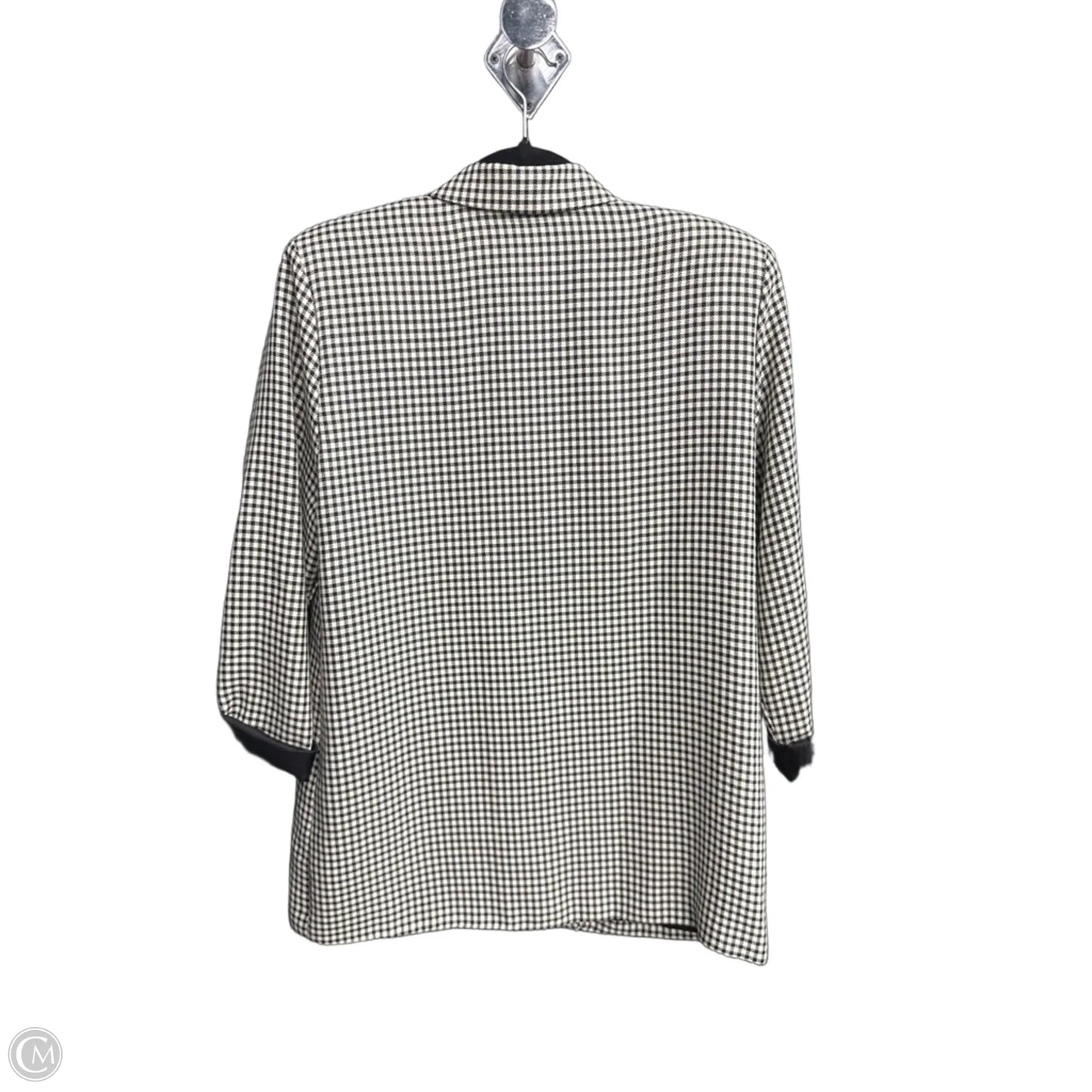 Blazer By Clothes Mentor In Plaid Pattern, Size: M