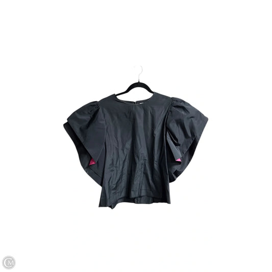 Blouse Short Sleeve By Zara In Black, Size: L