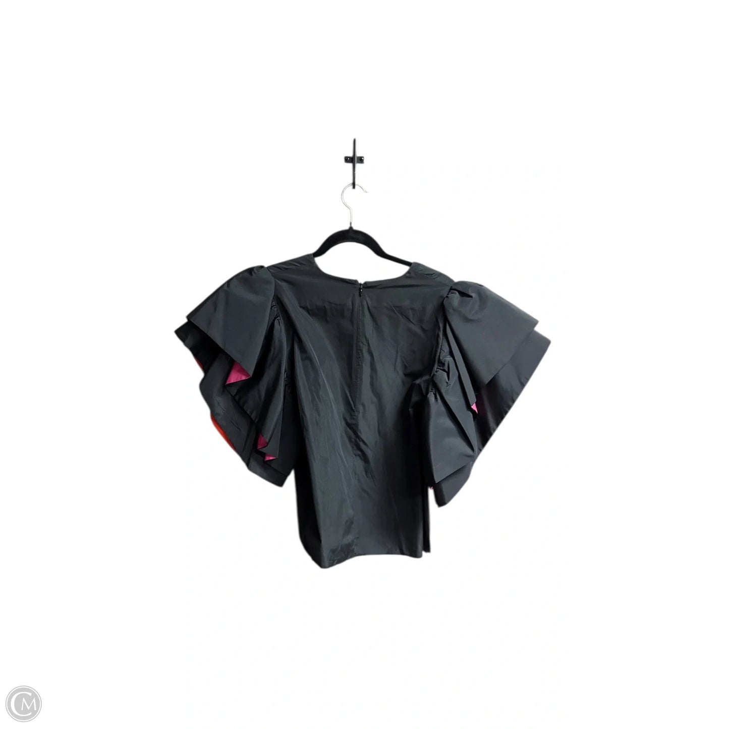 Blouse Short Sleeve By Zara In Black, Size: L