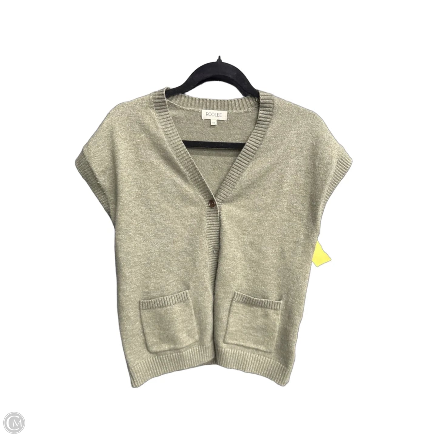 Vest Sweater By Roolee In Green, Size: Xs