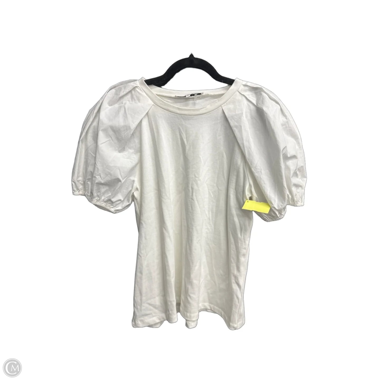 Blouse Short Sleeve By English Factory In White, Size: S