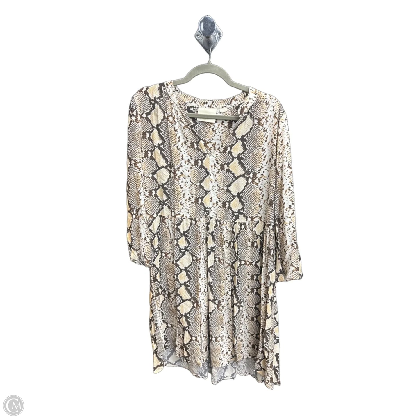 Dress Casual Midi By Maeve In Snakeskin Print, Size: L