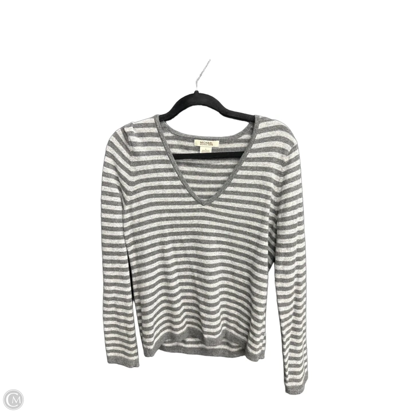 Sweater By Michael By Michael Kors In Striped Pattern, Size: L