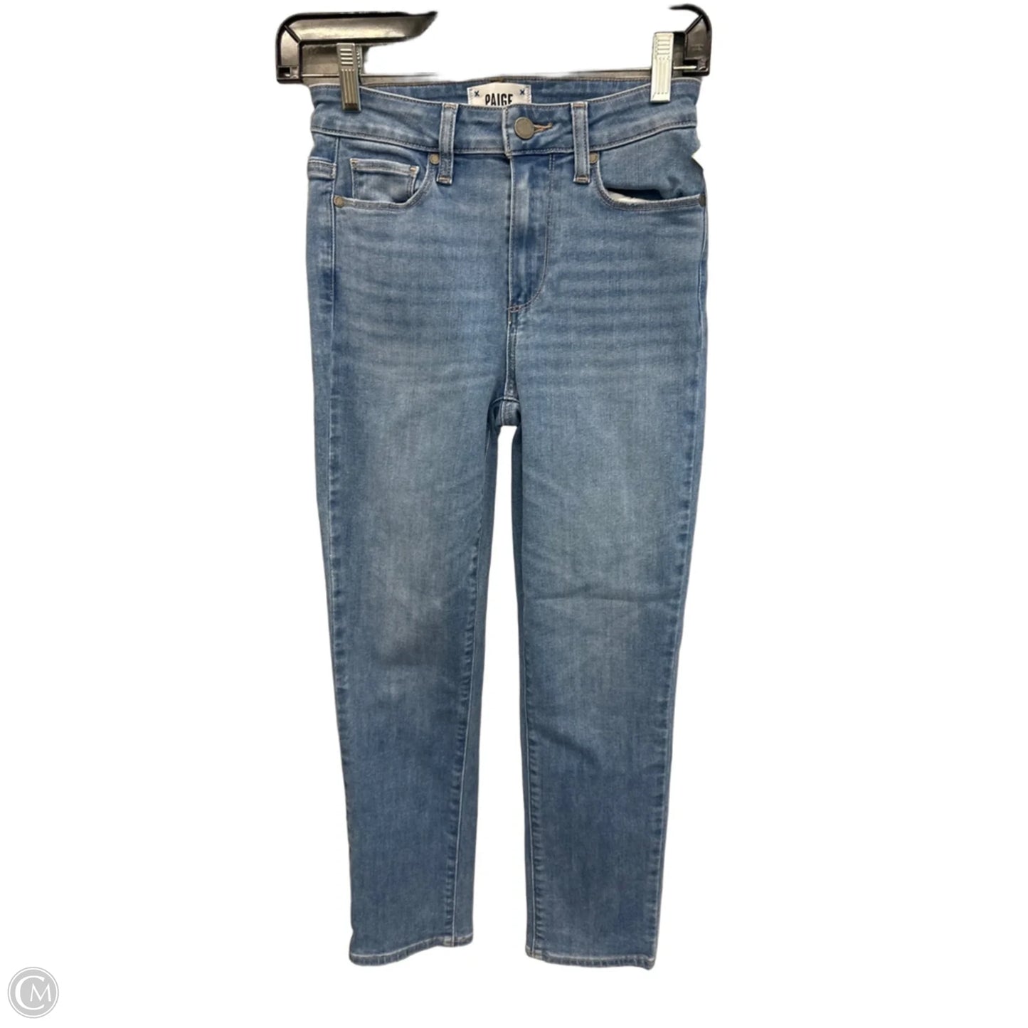 Jeans Skinny By Paige In Blue Denim, Size: 0