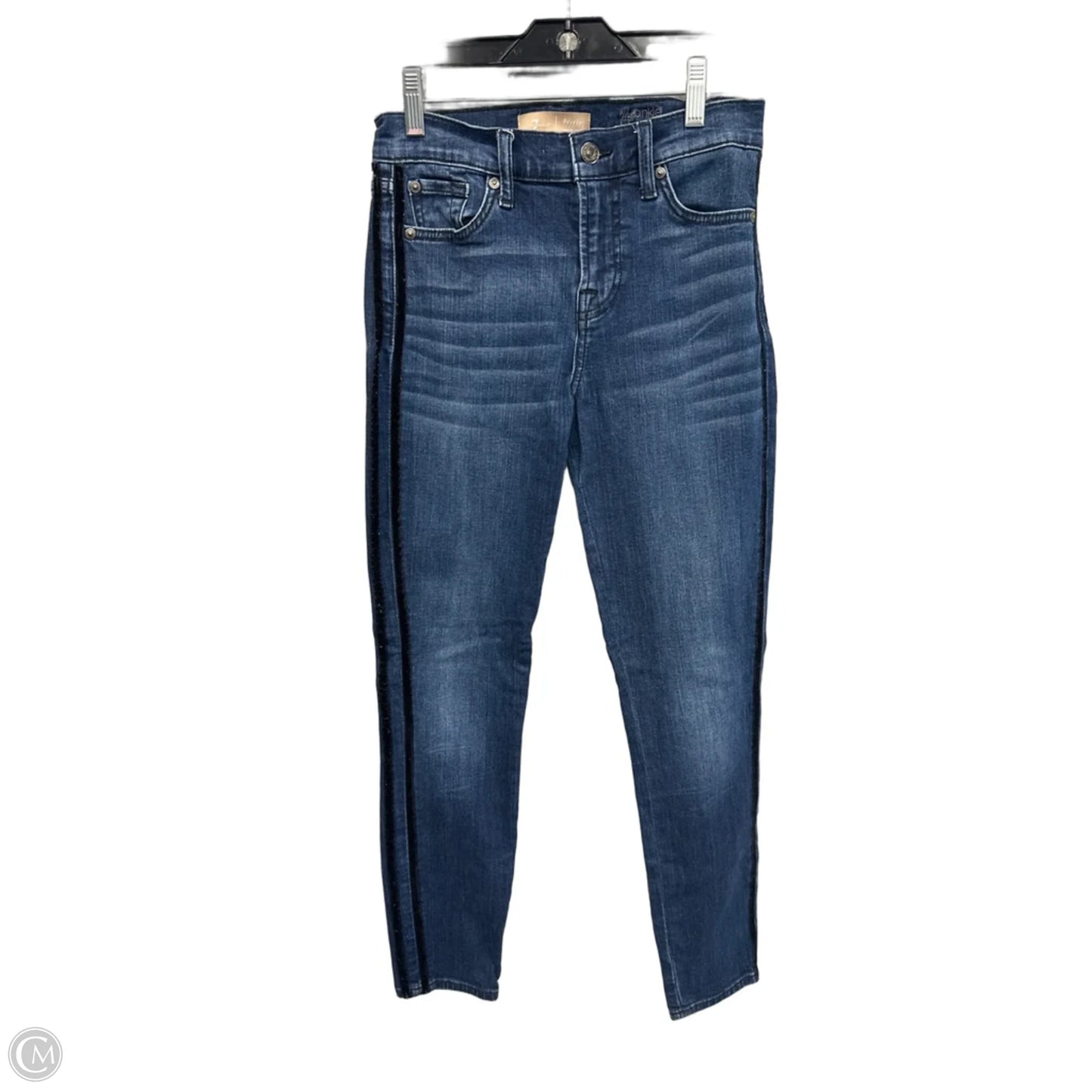 Jeans Skinny By 7 For All Mankind In Blue Denim, Size: 2