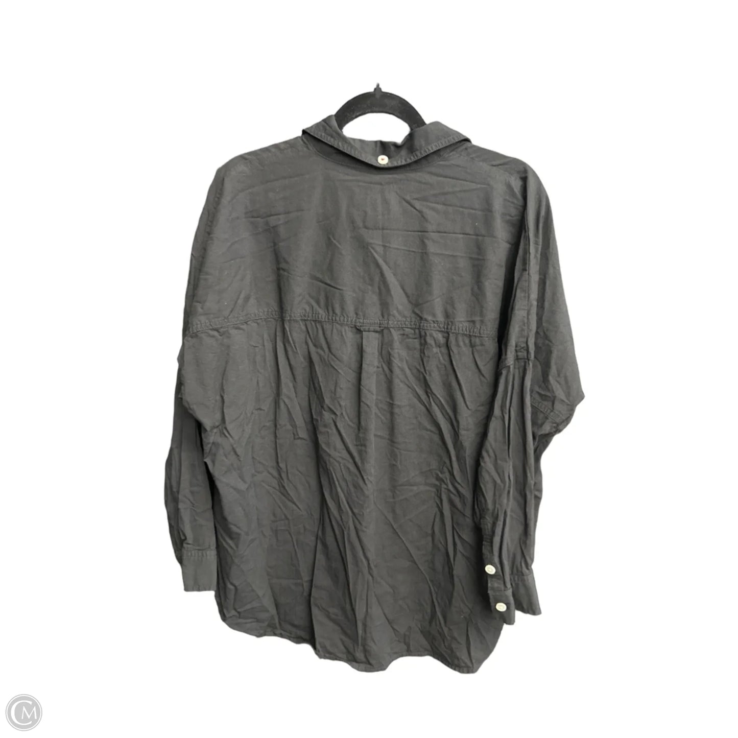 Top Long Sleeve By American Eagle In Black, Size: Xxs