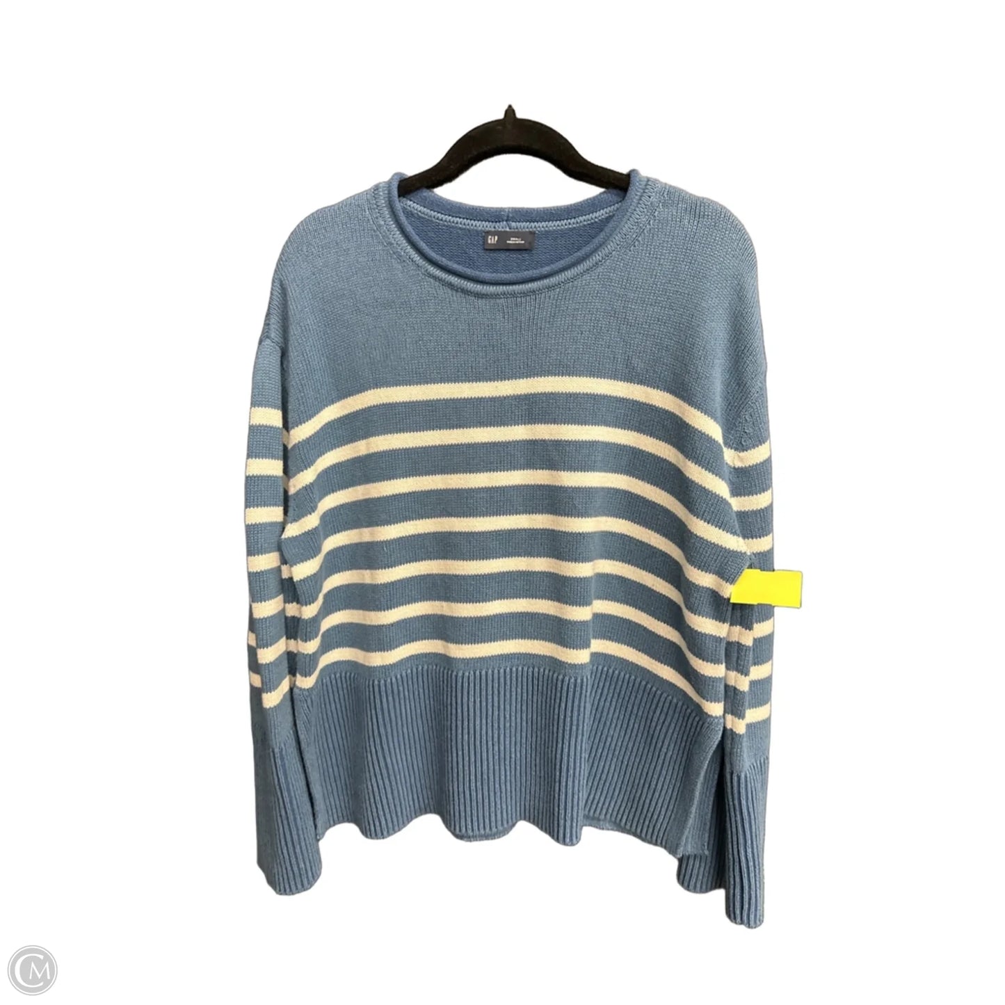 Sweater By Gap In Blue & White, Size: S