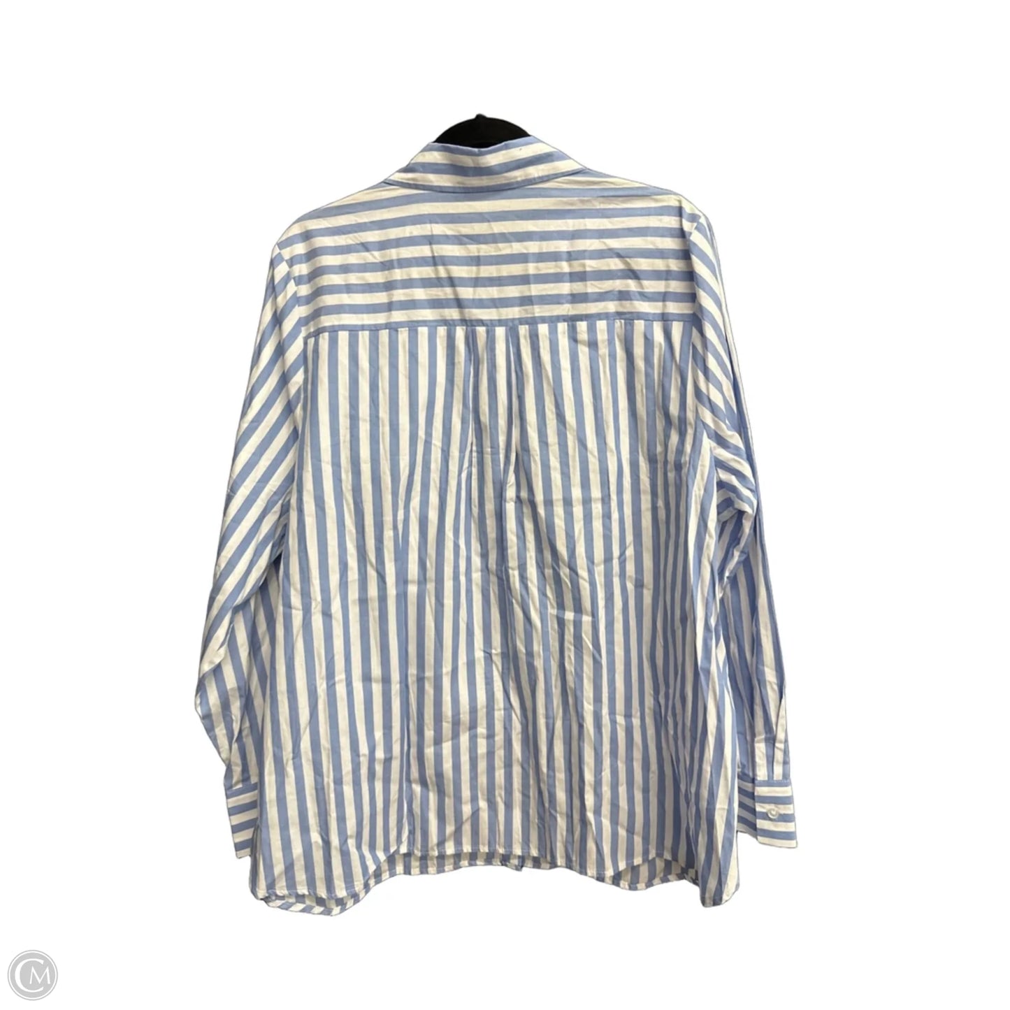 Top Long Sleeve By Cato In Striped Pattern, Size: 2x