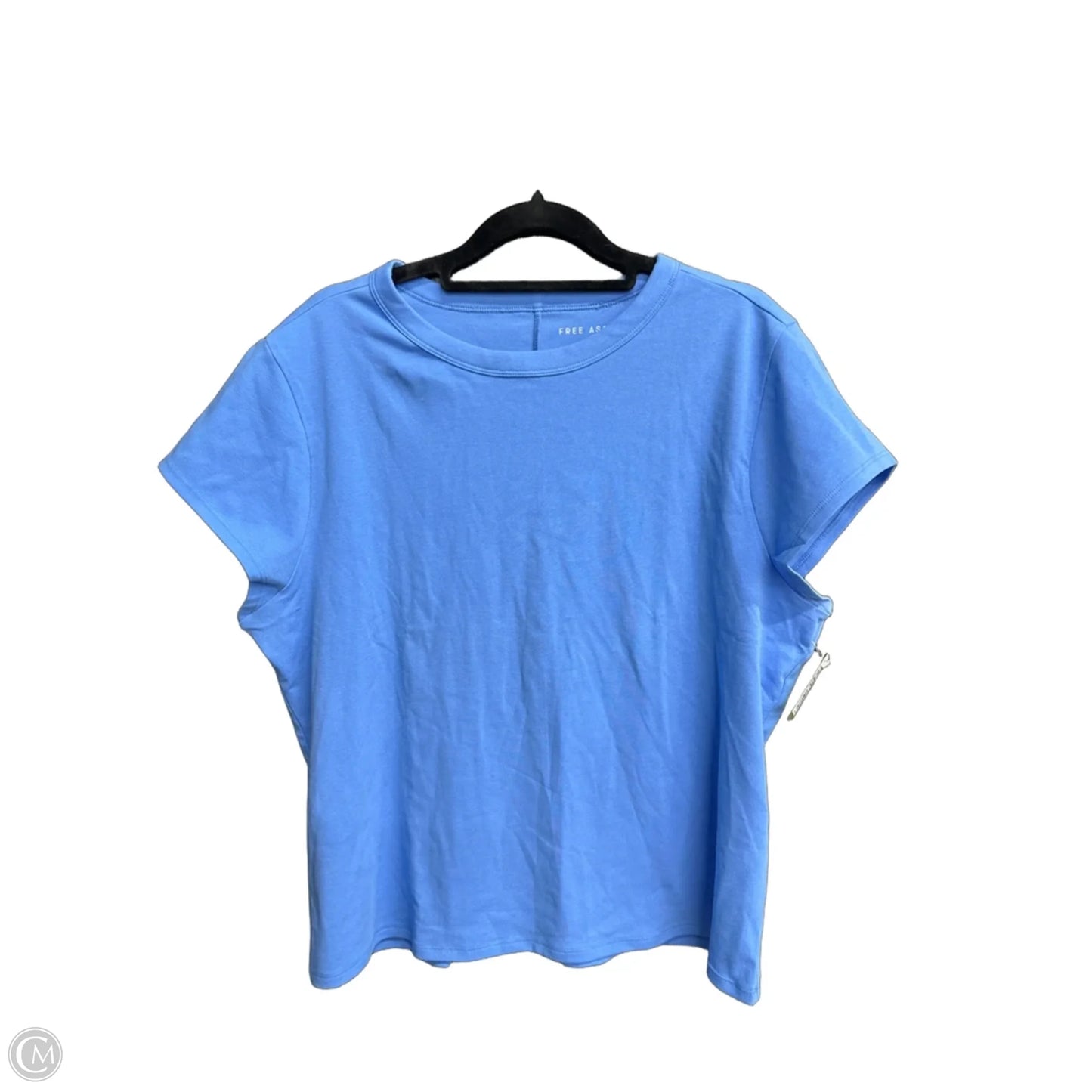 Top Short Sleeve Basic By Free Assembly In Blue, Size: Xxl