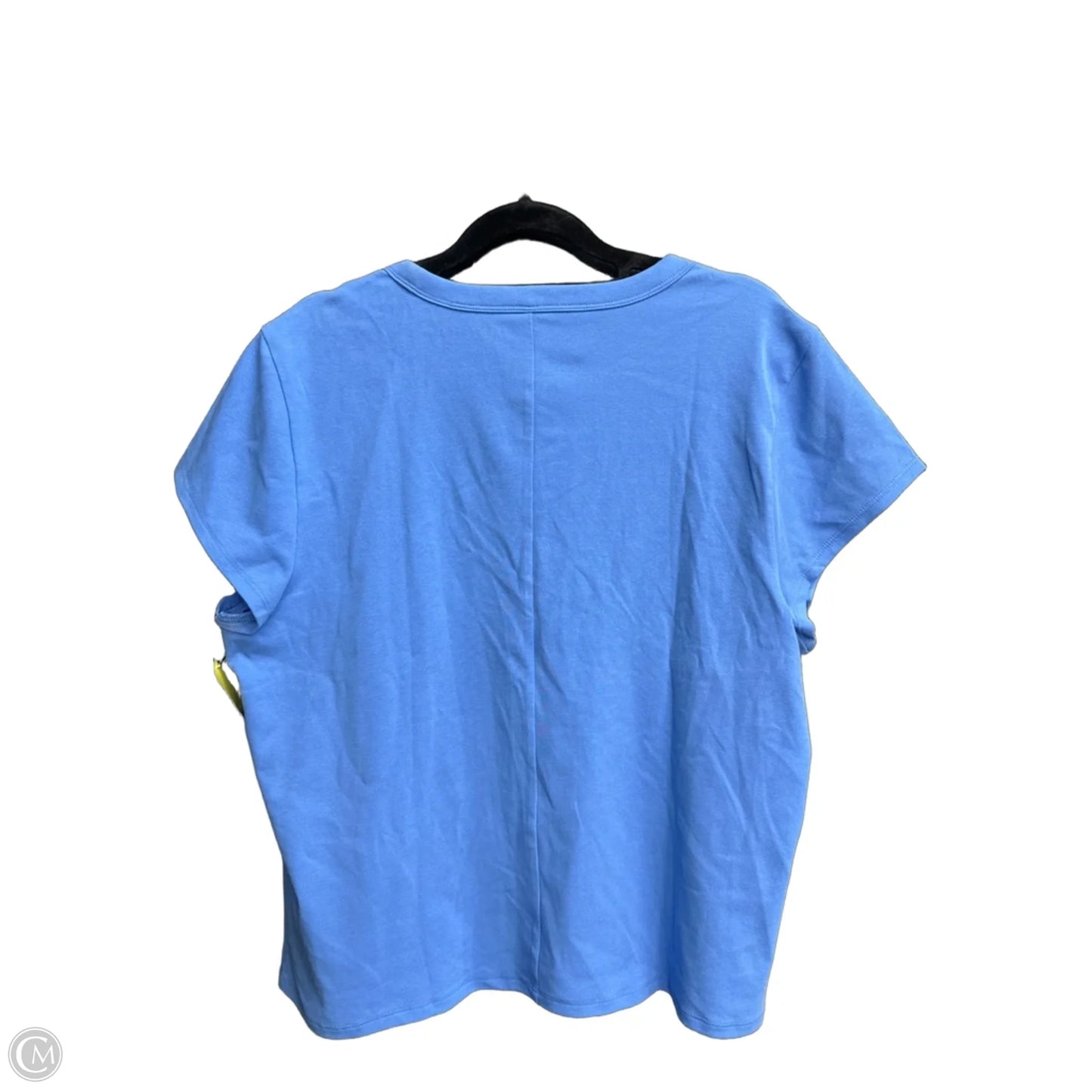 Top Short Sleeve Basic By Free Assembly In Blue, Size: Xxl