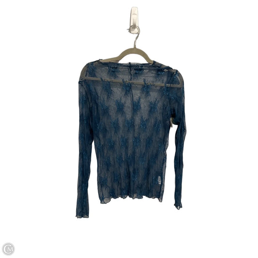 Top Long Sleeve By Clothes Mentor In Blue, Size: Xl