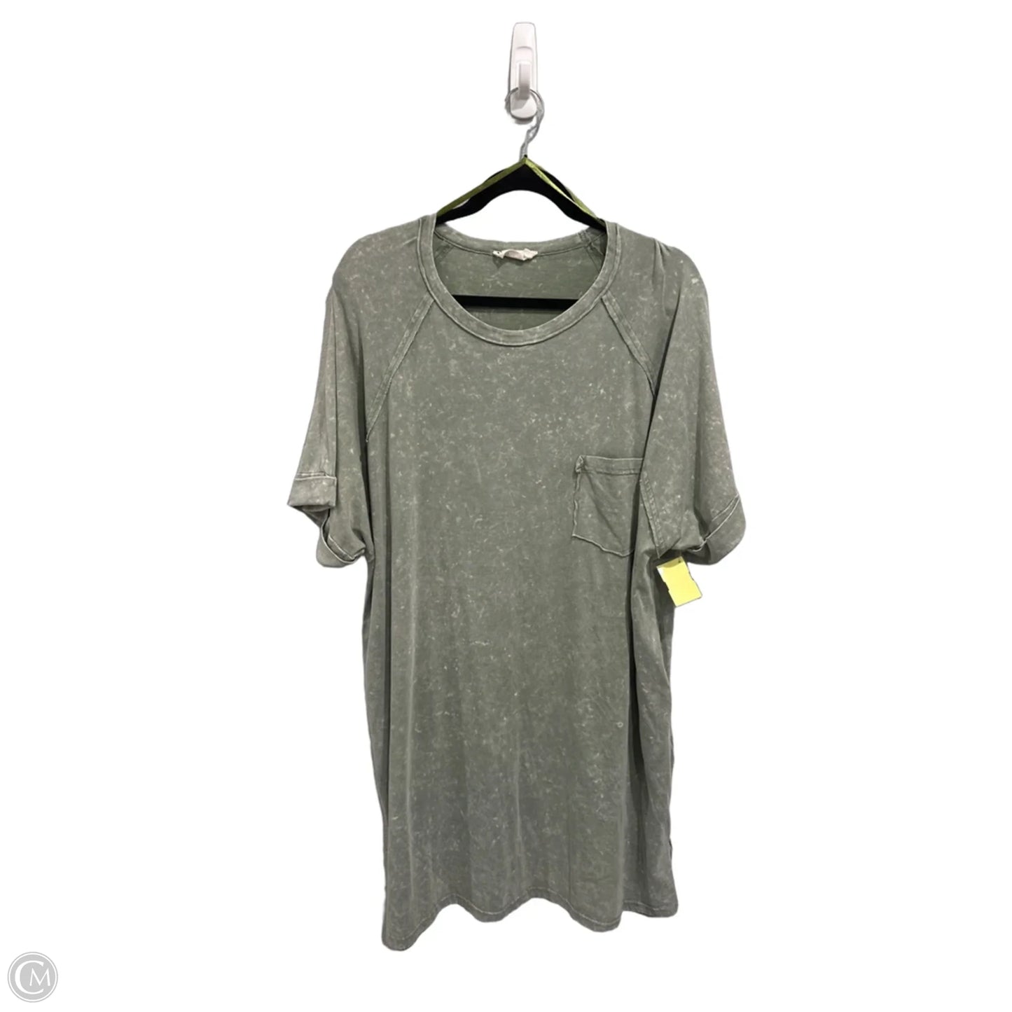 Top Short Sleeve Basic By New In In Green, Size: 3x