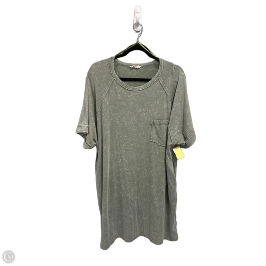 Top Short Sleeve Basic By New In In Green, Size: 3x
