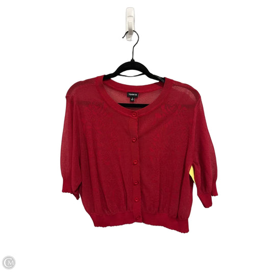 Cardigan By Torrid In Red, Size: 3x