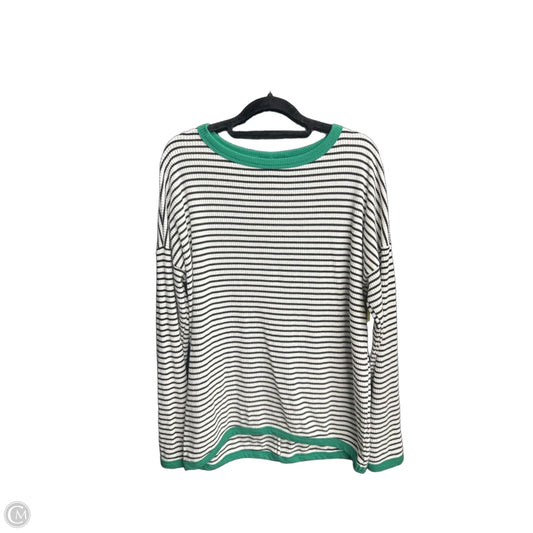 Top Long Sleeve By Staccato In Striped Pattern, Size: M