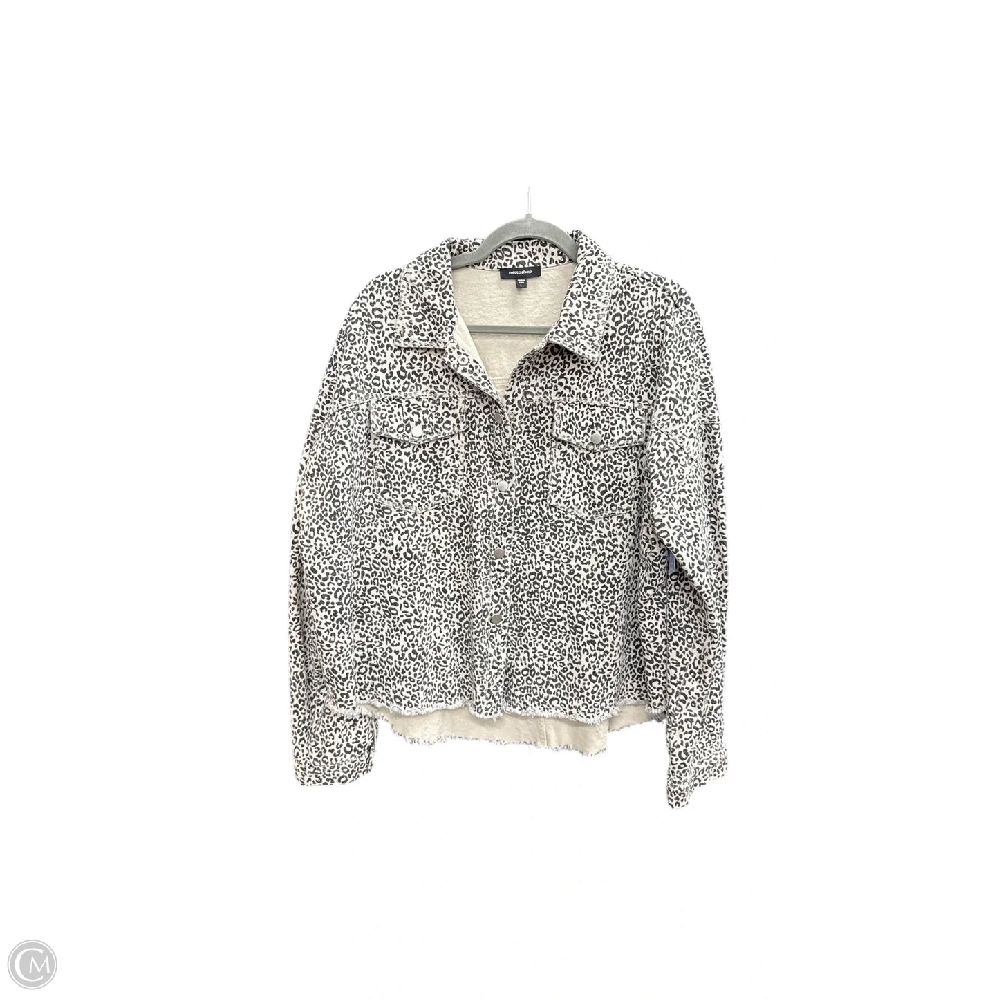 Jacket Denim By Mittoshop In Leopard Print, Size: L