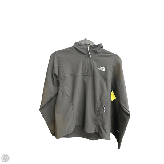 Athletic Sweatshirt Collar By The North Face In Black & Grey, Size: S