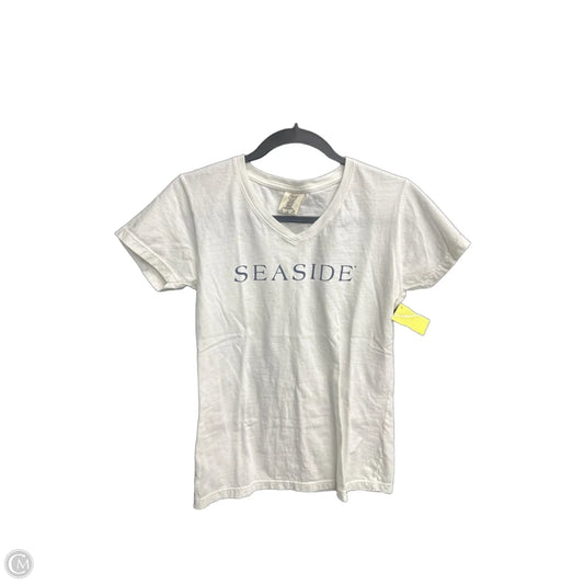Top Short Sleeve By Comfort Colors In White, Size: S
