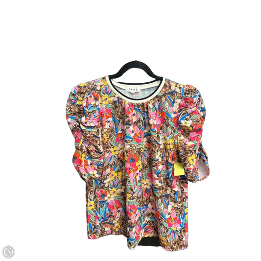 Blouse Short Sleeve By Thml In Multi-colored, Size: S