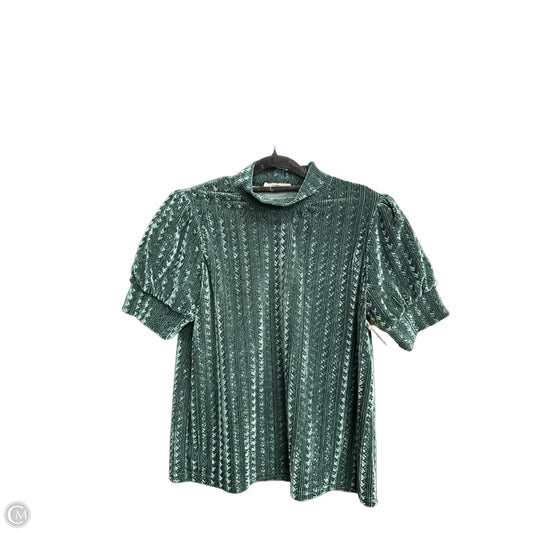 Blouse Short Sleeve By Thml In Green, Size: M