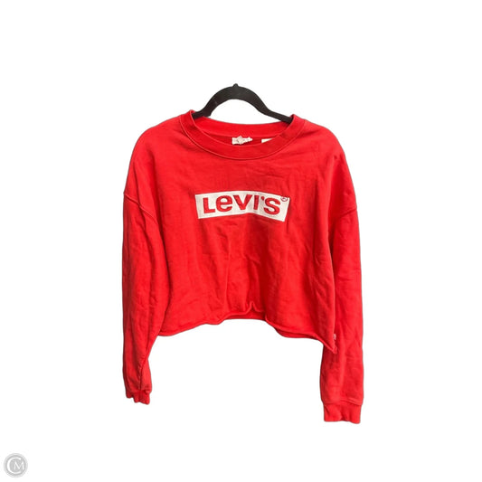 Sweatshirt Crewneck By Levis In Red, Size: M