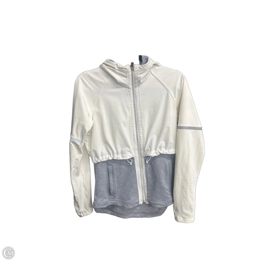 Athletic Jacket By Athleta In Grey & White, Size: S